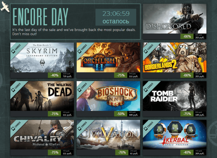 Летняя распродажа Steam 2013: день одиннадцатый